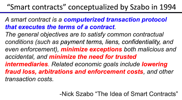 Nick Szabo 的智能合约概念
